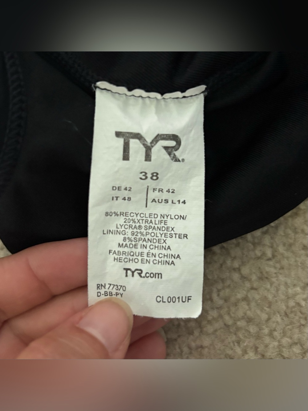 TYR Active/Competition Swimsuit - Picture 5 of 7
